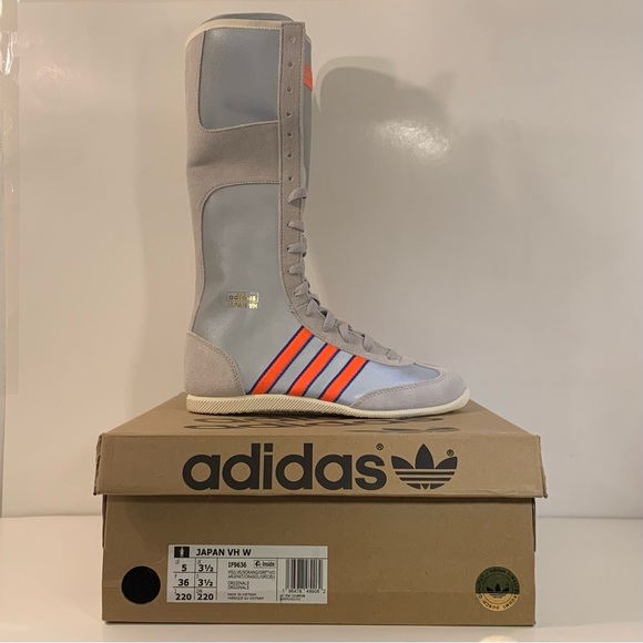 [BRAND NEW] ADIDAS JAPAN VH MATTE SILVER SOLAR ORANGE WOMENS SIZE 5 SNEAKERS - Picture 1 of 12